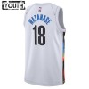 Dres Brooklyn Nets Yuta Watanabe 18 Nike 2022-23 City Edition Bijela Swingman - Dječji
